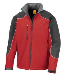 Result Work-Guard Hooded Soft Shell Jacket RS118 - Red/Black