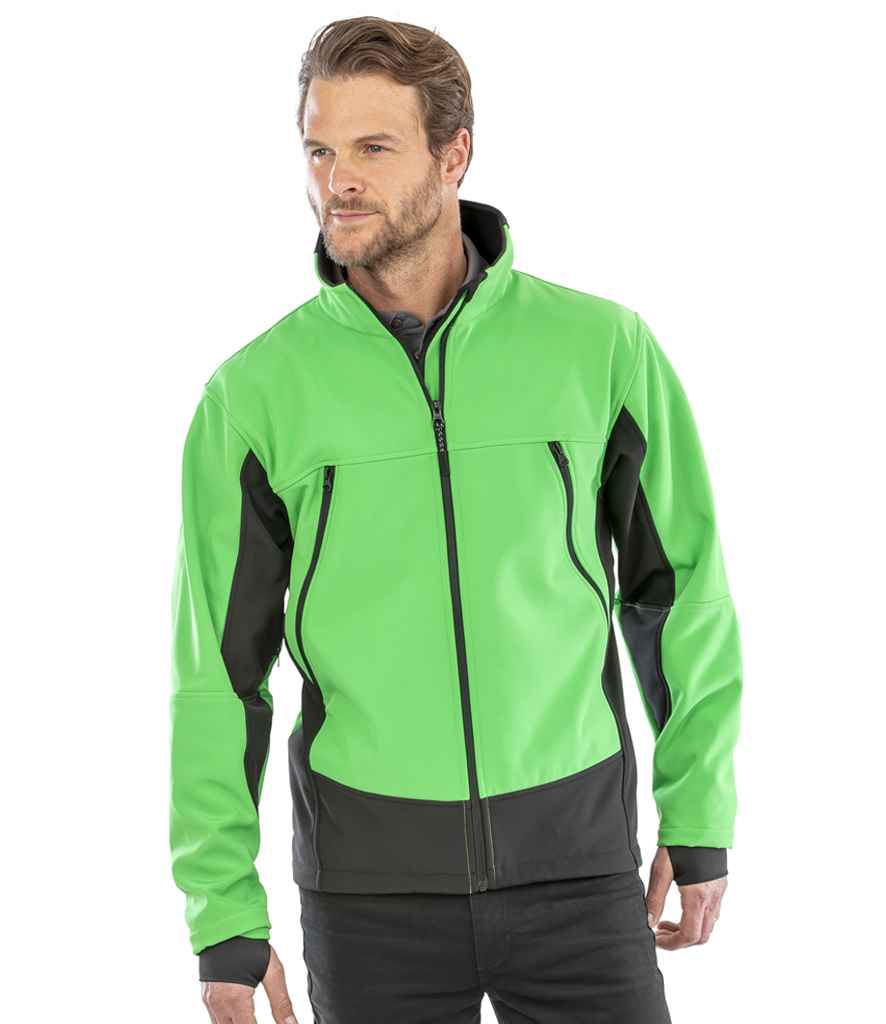 Result Soft Shell Activity Jacket RS120 - RS120 Vivid Green Model