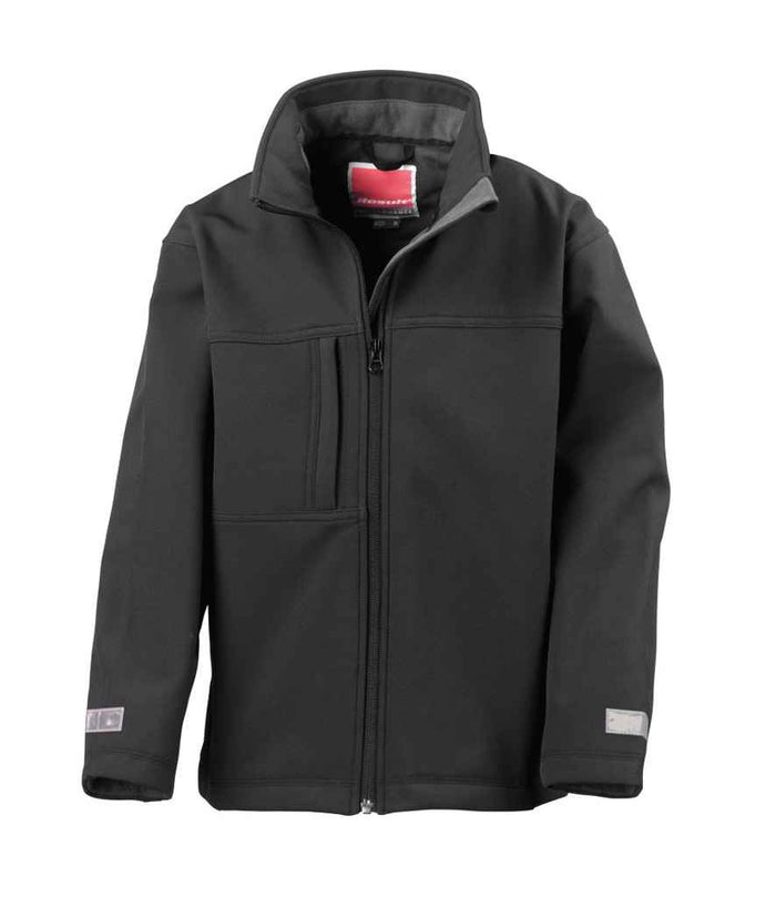 Result Kids Classic Soft Shell Jacket RS121B - Black