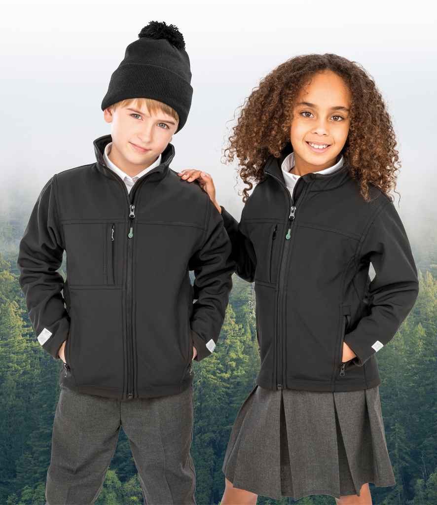 Result Kids Classic Soft Shell Jacket RS121B - RS121B Black Model