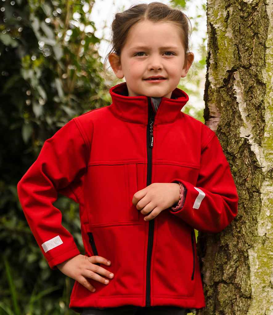 Result Kids Classic Soft Shell Jacket RS121B - RS121B Red Model