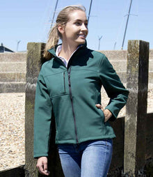Result Ladies Classic Soft Shell Jacket RS121F - RS121F Bottle Green Model