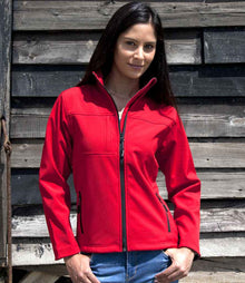 Result Ladies Classic Soft Shell Jacket RS121F - RS121F Red Model