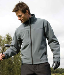 Result Classic Soft Shell Jacket RS121M - RS121M Grey Model