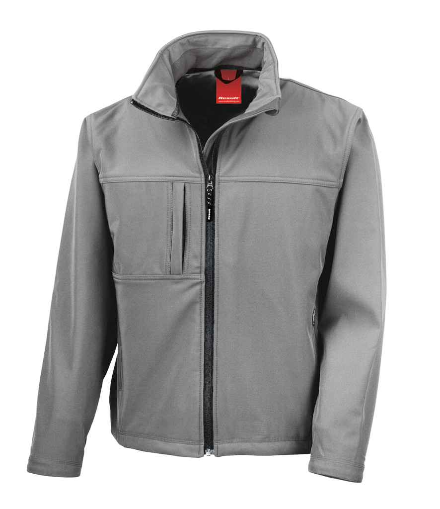Result Classic Soft Shell Jacket RS121M - Workguard Grey