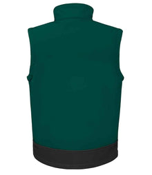 Result Soft Shell Bodywarmer RS123 - RS123 Bottle Green/Black Back