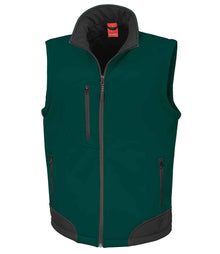 Result Soft Shell Bodywarmer RS123 - Bottle Green/Black