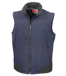 Result Soft Shell Bodywarmer RS123 - Navy/Black