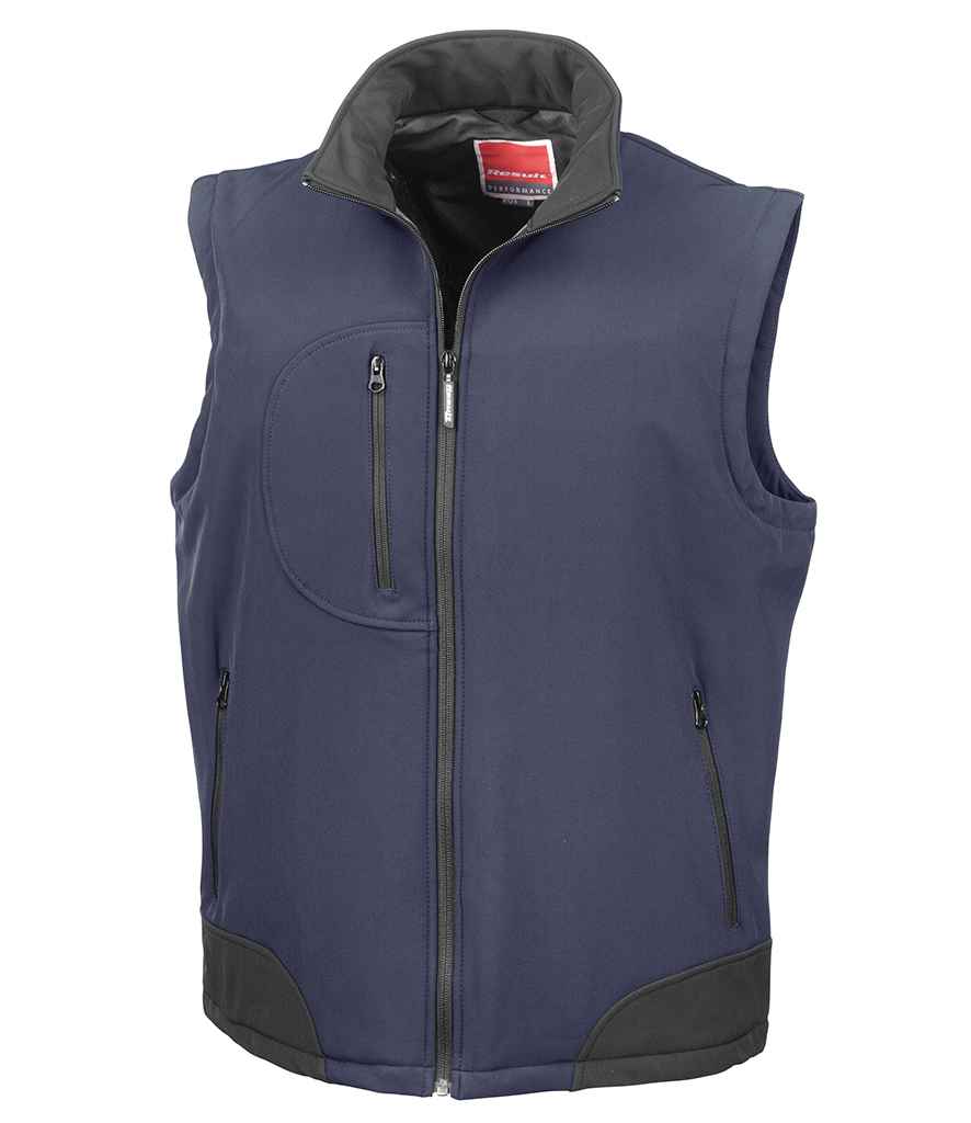 Result Soft Shell Bodywarmer RS123 - Navy/Black