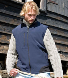 Result Soft Shell Bodywarmer RS123 - RS123 Navy/Black Model