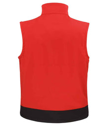 Result Soft Shell Bodywarmer RS123 - RS123 Red/Black Back