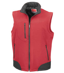 Result Soft Shell Bodywarmer RS123 - Red/Black