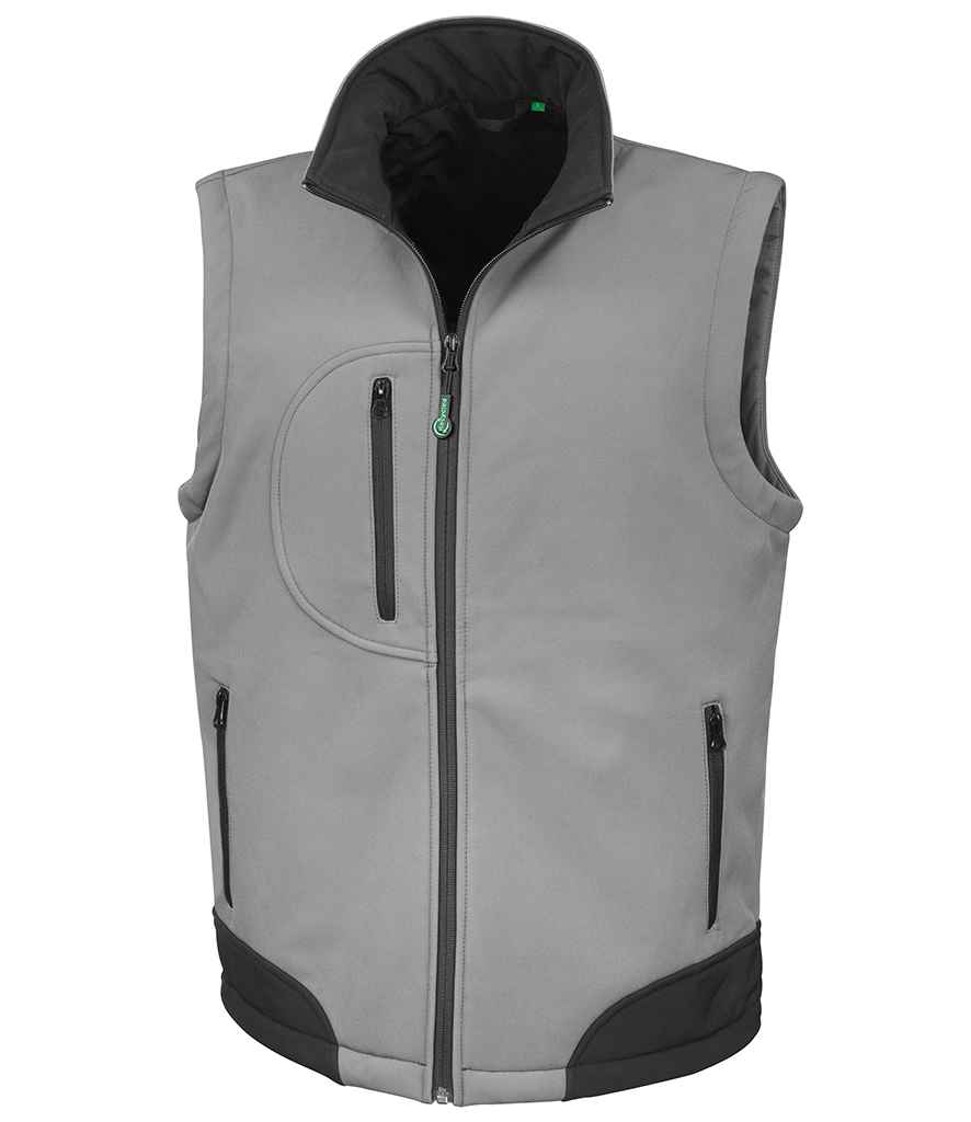 Result Soft Shell Bodywarmer RS123 - Workguard Grey/Black