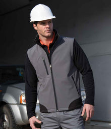 Result Soft Shell Bodywarmer RS123 - RS123 Workguard Grey/Black Model