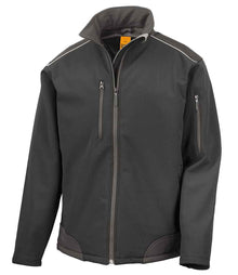 Result Work-Guard Ripstop Soft Shell Jacket RS124 - Black/Black