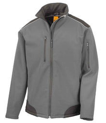 Result Work-Guard Ripstop Soft Shell Jacket RS124 - Grey/Black