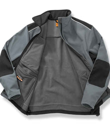 Result Work-Guard Ripstop Soft Shell Jacket RS124 - RS124 Grey/Black Detail