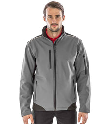 Result Work-Guard Ripstop Soft Shell Jacket RS124 - RS124 Grey/Black Model
