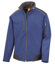 Result Work-Guard Ripstop Soft Shell Jacket RS124 - Royal Blue/Black