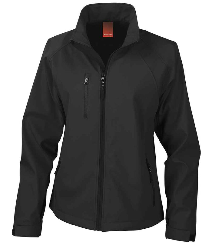Result Ladies Base Layer Soft Shell Jacket RS128F - Black