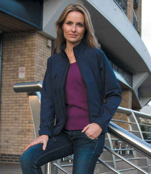 Result Ladies Base Layer Soft Shell Jacket RS128F - RS128F Navy Model