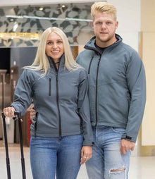 Result Ladies Base Layer Soft Shell Jacket RS128F - RS128F Silver Grey Model