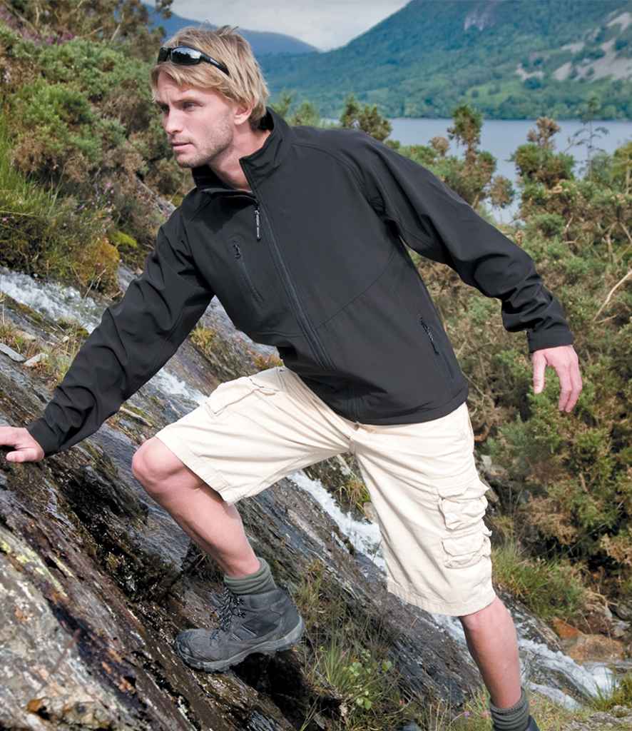 Result Base Layer Soft Shell Jacket RS128M - RS128M Black Model