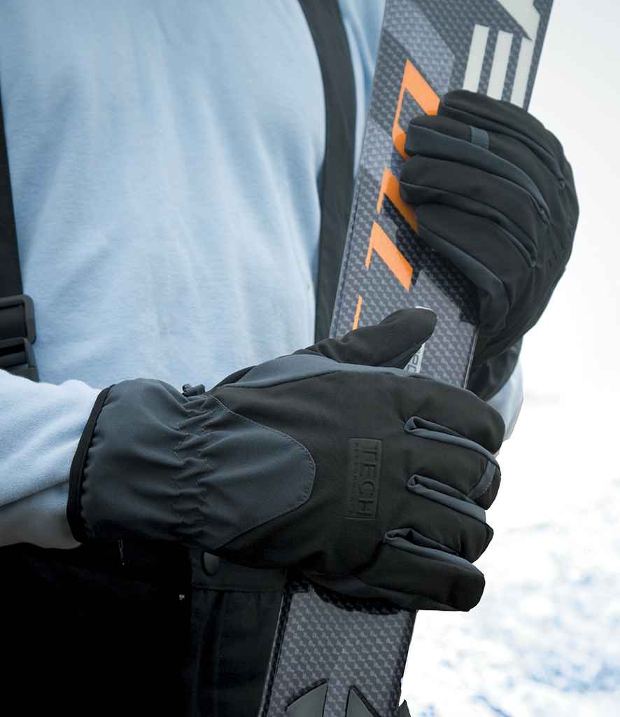 Result TECH Performance Sport Gloves RS134 - RS134 Black/Black Model
