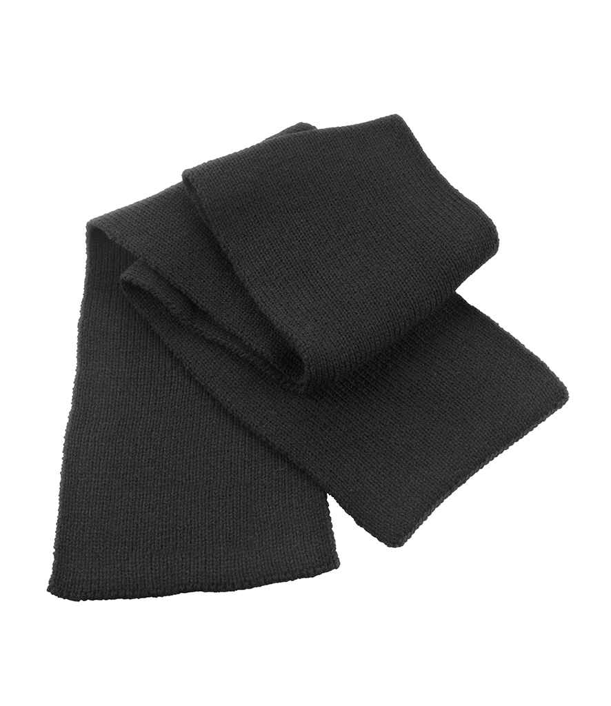 Result Classic Heavy Knit Scarf RS145 - Black
