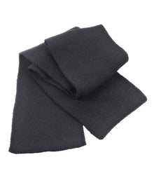 Result Classic Heavy Knit Scarf RS145 - Charcoal
