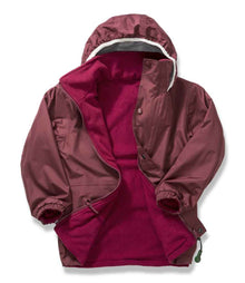 Result Kids/Youths Fleece Lined StormDri 6000 Jacket RS160B - RS160B Burgundy/Burgundy Detail