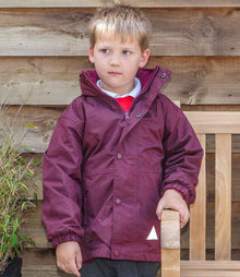 Result Kids/Youths Fleece Lined StormDri 6000 Jacket RS160B - RS160B Burgundy/Burgundy Model