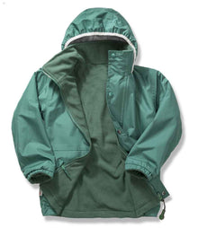 Result Kids/Youths Fleece Lined StormDri 6000 Jacket RS160B - RS160B Bottle Green/Bottle Green Detail
