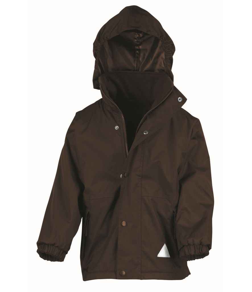 Result Kids/Youths Fleece Lined StormDri 6000 Jacket RS160B - Brown/Brown