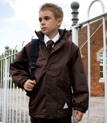 Result Kids/Youths Fleece Lined StormDri 6000 Jacket RS160B - RS160B Brown/Brown Model