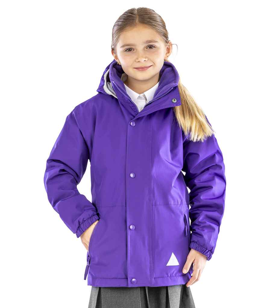 Result Kids/Youths Fleece Lined StormDri 6000 Jacket RS160B - RS160B Purple/Purple Model