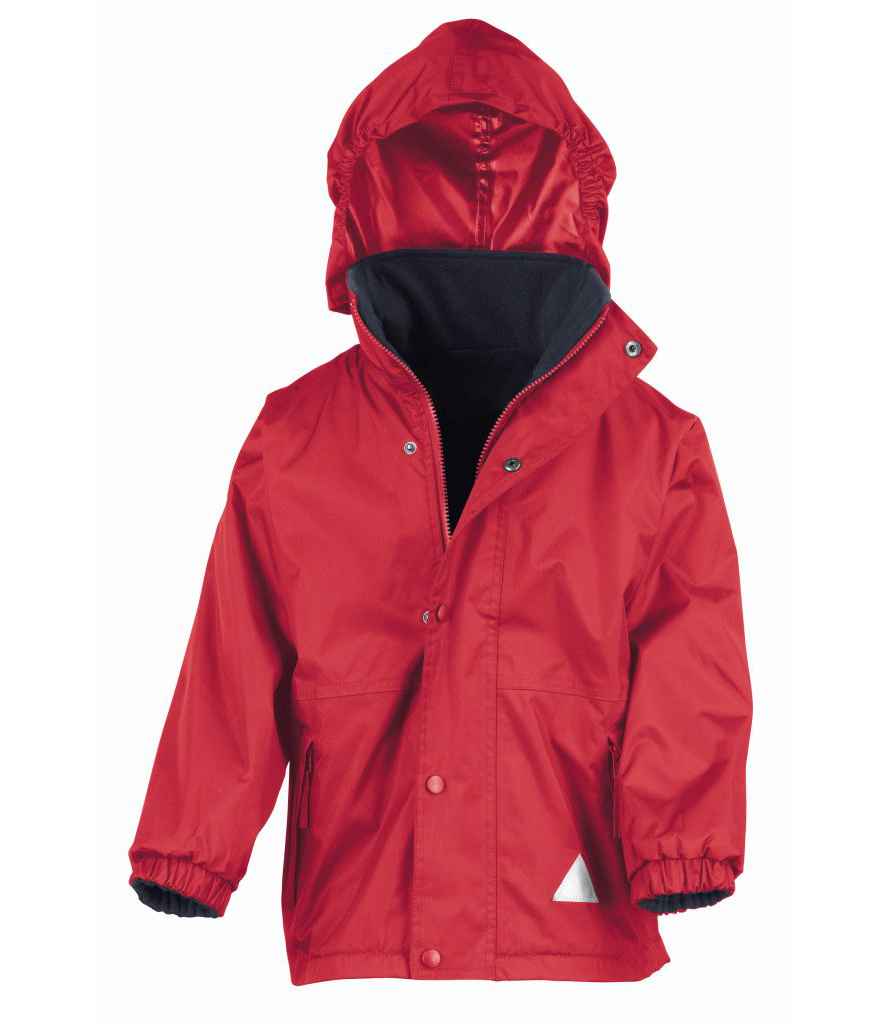 Result Kids/Youths Fleece Lined StormDri 6000 Jacket RS160B - Red/Navy