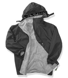 Result Fleece Lined StormDri 6000 Waterproof Jacket RS160 - RS160 Black/Grey Detail
