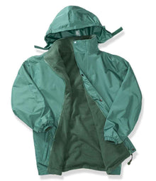 Result Fleece Lined StormDri 6000 Waterproof Jacket RS160 - RS160 Bottle Green/Bottle Green Detail