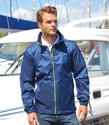 Result Urban HDi Quest Stowable Jacket RS189M - RS189M Navy/Lime Green Model