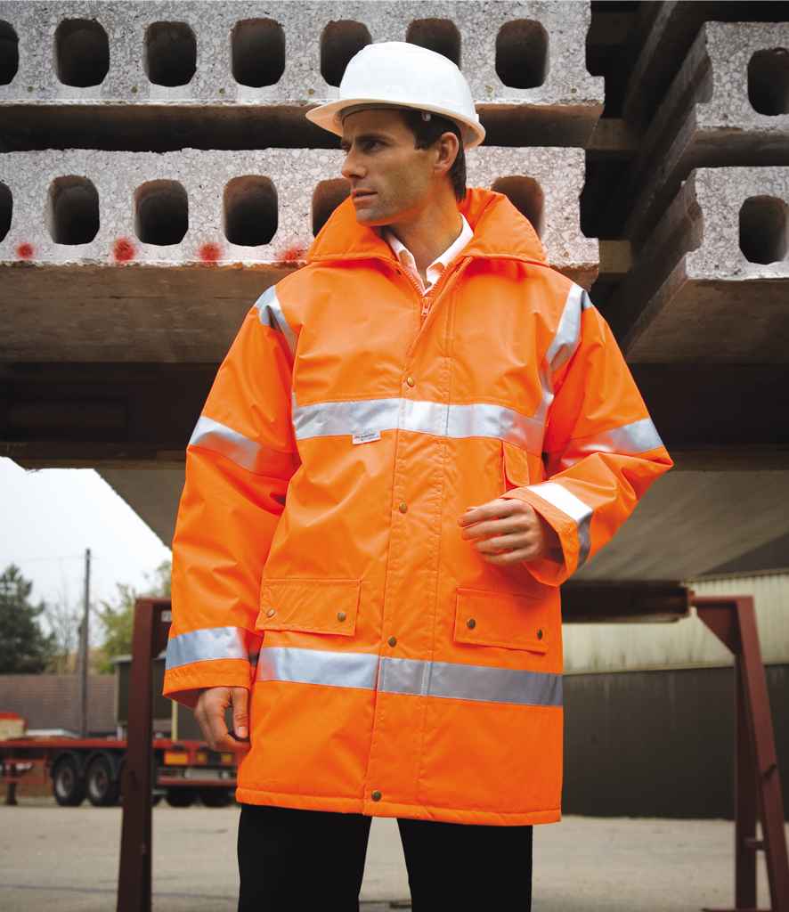Result Safe-Guard Hi-Vis Safety Jacket RS18 - RS18 Orange Model