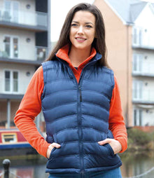 Result Urban Ladies Ice Bird Padded Gilet RS193F - RS193F Navy Model
