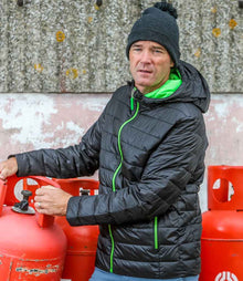 Result Urban Snow Bird Padded Jacket RS194M - RS194M Black/Lime Green Model