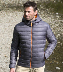 Result Urban Snow Bird Padded Jacket RS194M - RS194M Grey/Orange Model