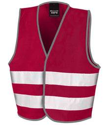 Result Core Kids Enhanced Vis Vest RS200BE - Burgundy