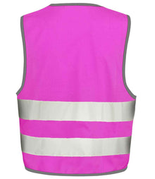 Result Core Kids Enhanced Vis Vest RS200BE - RS200BE Pink Back