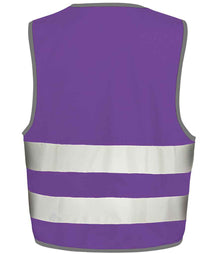 Result Core Kids Enhanced Vis Vest RS200BE - RS200BE Purple Back
