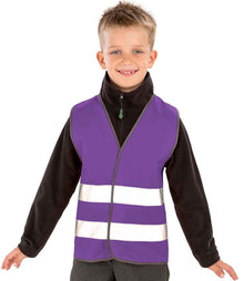 Result Core Kids Enhanced Vis Vest RS200BE - RS200BE Purple Model