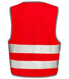 Result Core Kids Enhanced Vis Vest RS200BE - RS200BE Red Back