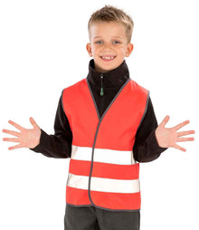 Result Core Kids Enhanced Vis Vest RS200BE - RS200BE Red Model